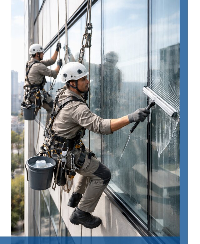 Мойка окон альпинистами в Калуге от 4551 р. | ВЫСОТНИК-Клг