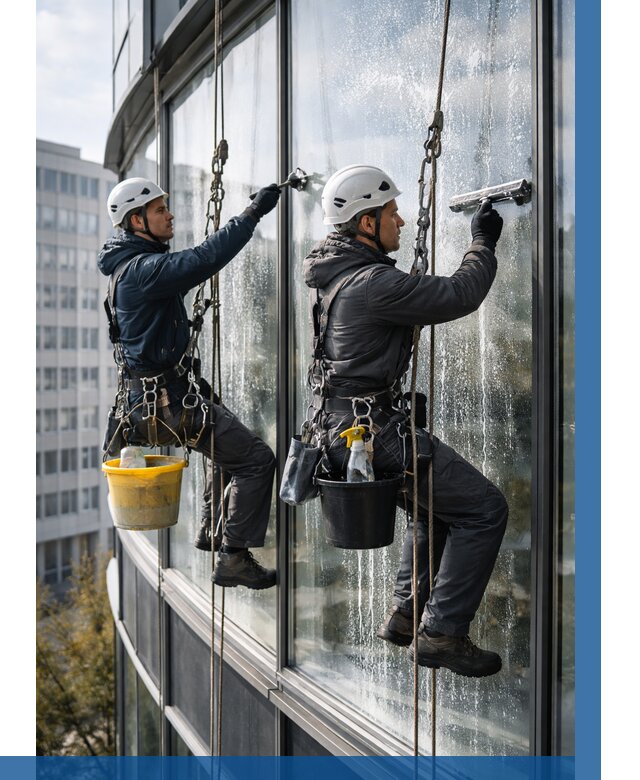 Мойка панорамных окон в Калуге от 354 р. заказать у ВЫСОТНИК-Клг