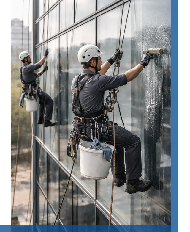 Мойка сплошного остекления в Калуге, заказать от 303 р.| ВЫСОТНИК-Клг