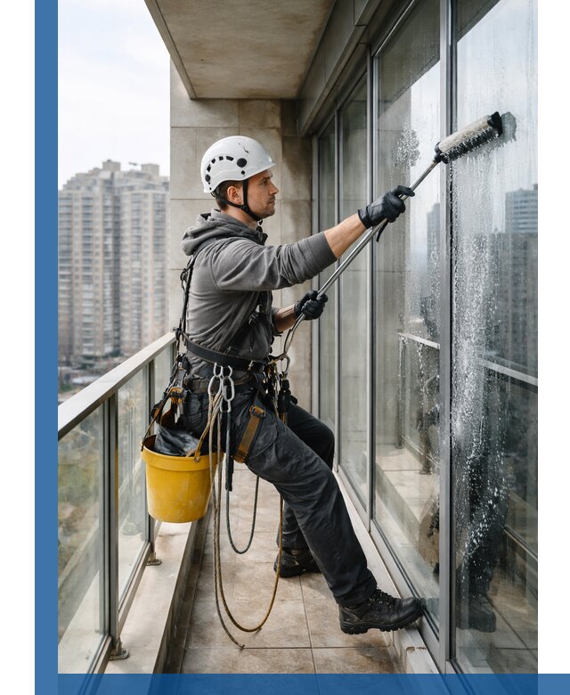 Профессиональная мойка балконного остекления в Калуге