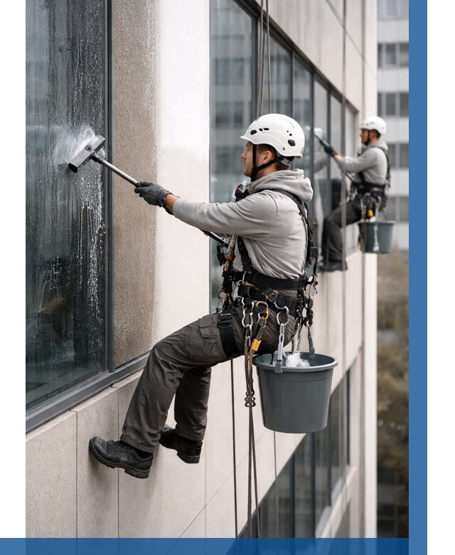 Мойка фасадов зданий в Калуге под ключ от 354 р. | ВЫСОТНИК-Клг