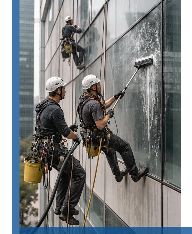 Профессиональная высотная мойка фасадов зданий в Калуге