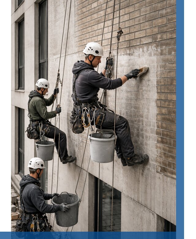 Удаление высолов с фасада в Калуге от 253 р. | ВЫСОТНИК-Клг