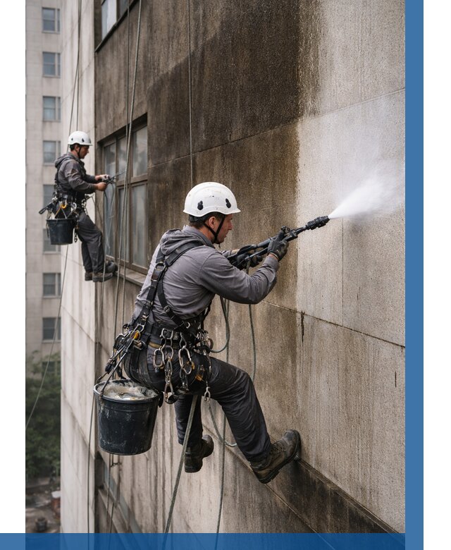 Очистка фасада от копоти в Калуге от 253 р. | ВЫСОТНИК-Клг