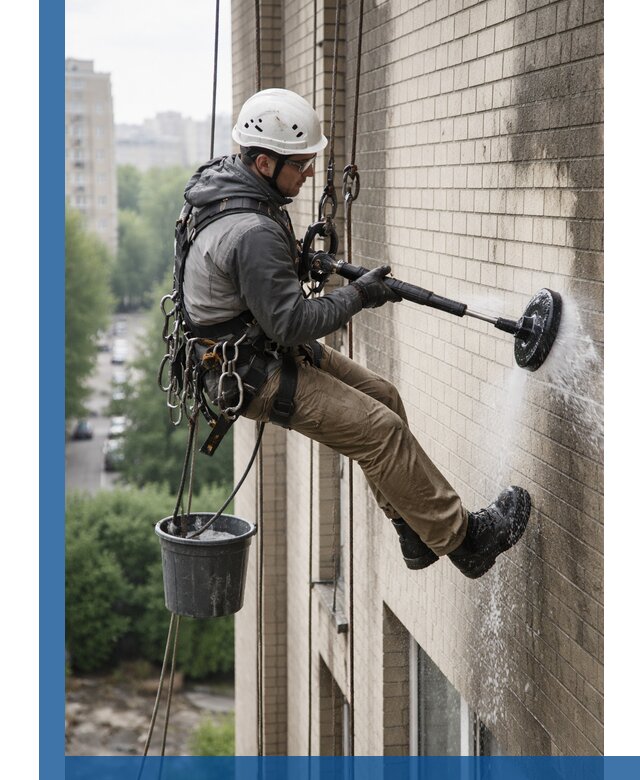 Очистка фасада от копоти в Калуге профессионально и безопасно