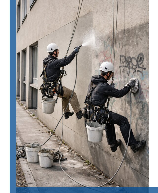 Антиграффити покрытие фасада с защитой от надписей в Калуге