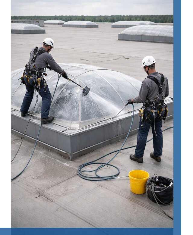 Мойка зенитных фонарей в Калуге, заказать от 4551 р. | ВЫСОТНИК-Клг