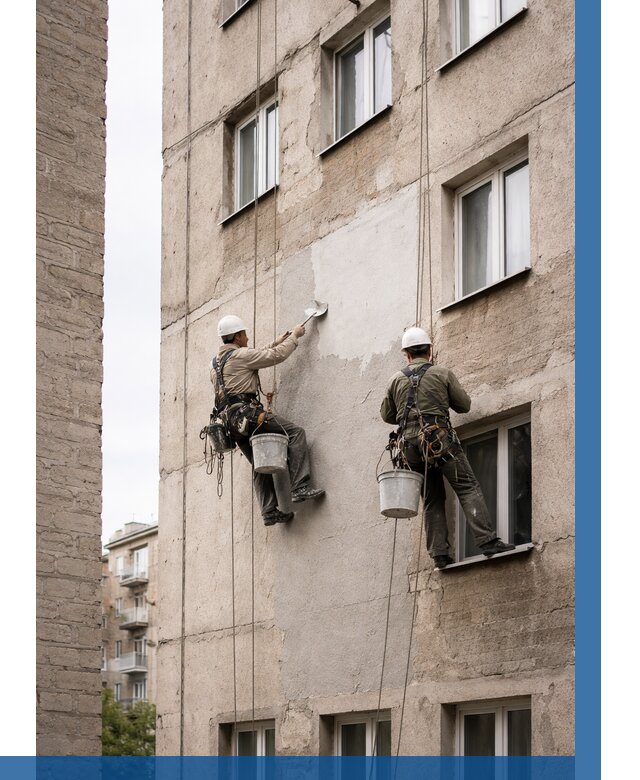 Косметический ремонт фасада в Калуге от 1113 р. | ВЫСОТНИК-Клг