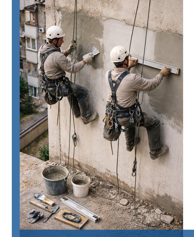 Комплексный ремонт штукатурного фасада с гарантией в Калуге