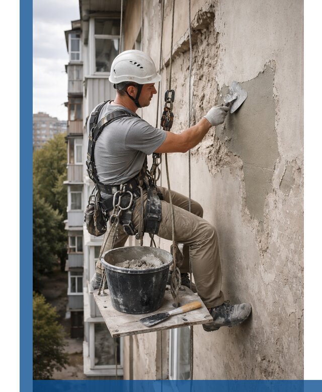 Восстановление фасадной штукатурки в Калуге с гарантией качества