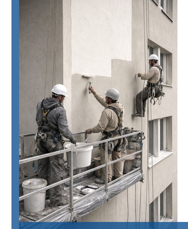 Покраска оштукатуренного фасада в Калуге под ключ с гарантией