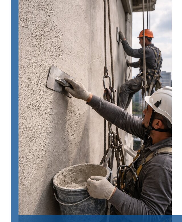 Декоративная штукатурка фасада с утеплением и защитой в Калуге