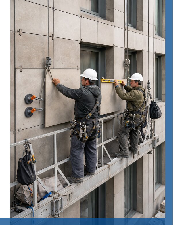 Монтаж керамогранита на фасад в Калуге от 2529 р. | ВЫСОТНИК-Клг