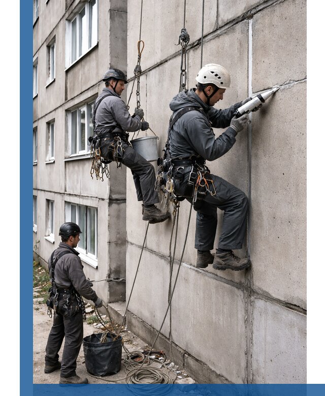 Герметизация межпанельных швов в Калуге с гарантией герметичности