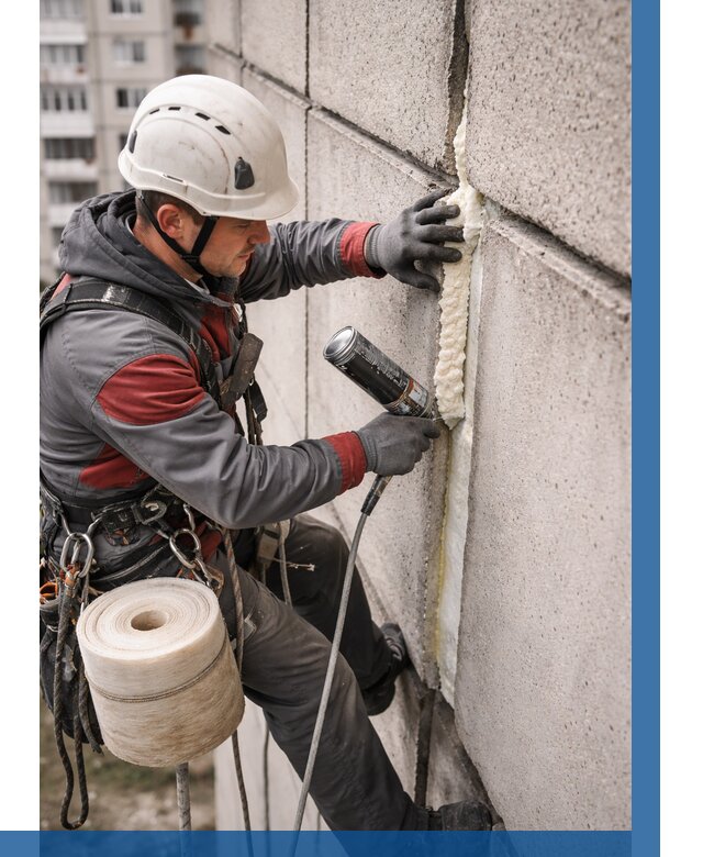 Утепление межпанельных швов в Калуге от 708 р. | ВЫСОТНИК-Клг