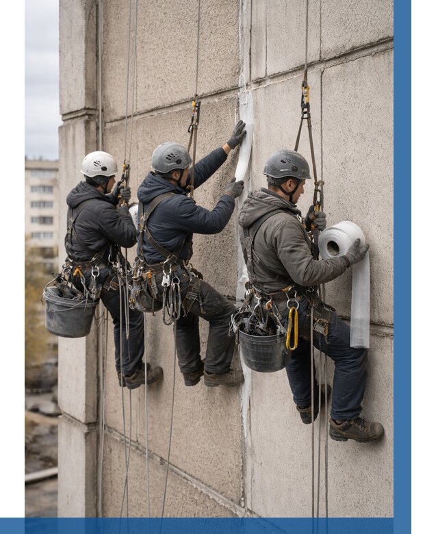 Ремонт межпанельных швов в Калуге от 759 р. | ВЫСОТНИК-Клг