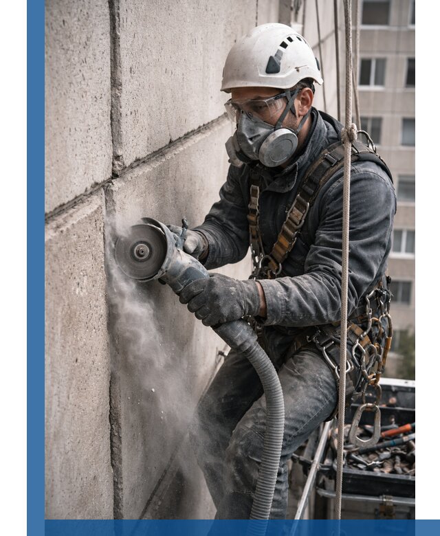 Штробление межпанельных швов в Калуге качественно и быстро