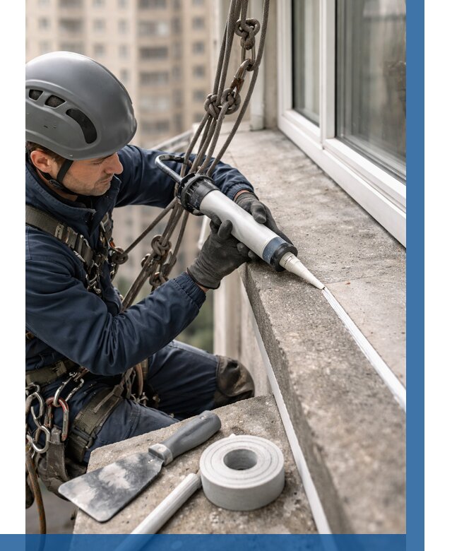 Герметизация балконного козырька в Калуге от 4551 р. | ВЫСОТНИК-Клг