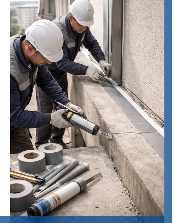 Герметизация примыкания балкона в Калуге от 4551 р. | ВЫСОТНИК-Клг