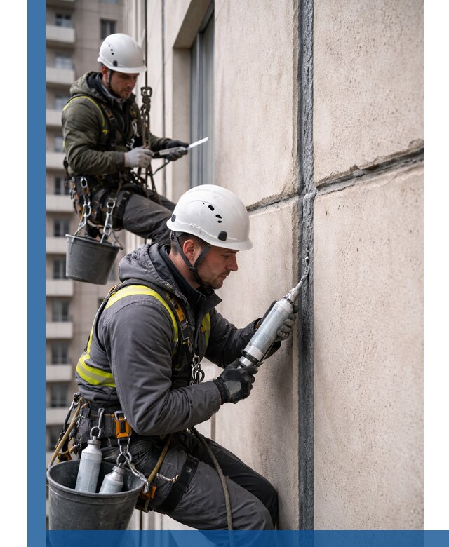 Герметизация деформационных швов фасада в Калуге качественно