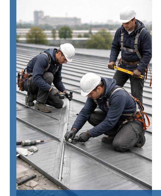 Ремонт фальцевой кровли в Калуге срочно и качественно