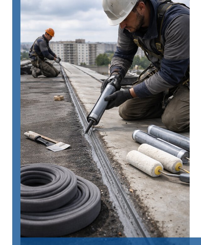 Герметизация швов кровли в Калуге с гарантией герметичности