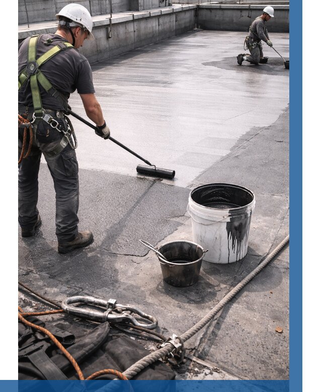 Гидроизоляция кровли жидкой резиной в Калуге от 506 р. | ВЫСОТНИК-Клг