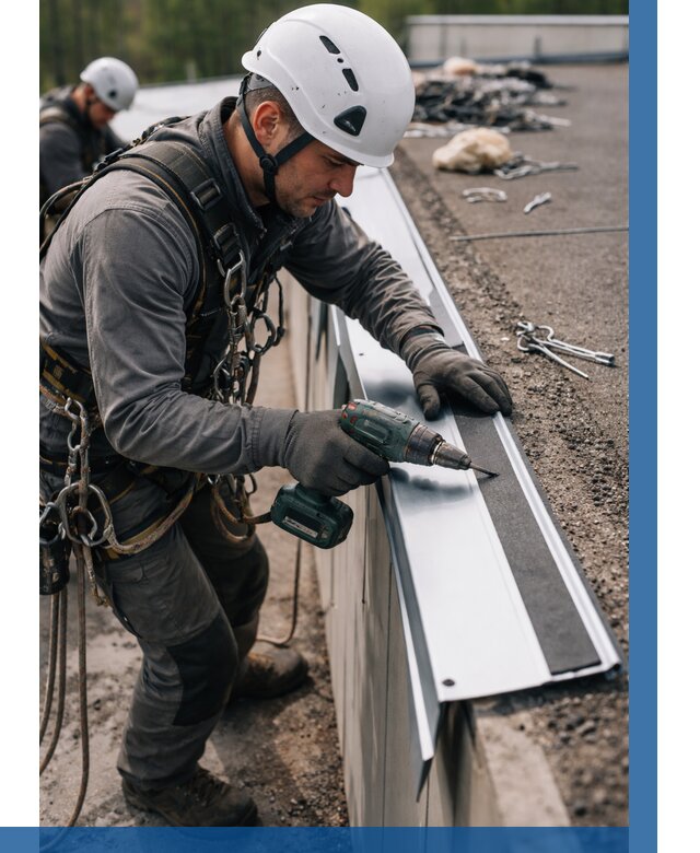 Монтаж капельника на кровле в Калуге от 303 р. | ВЫСОТНИК-Клг