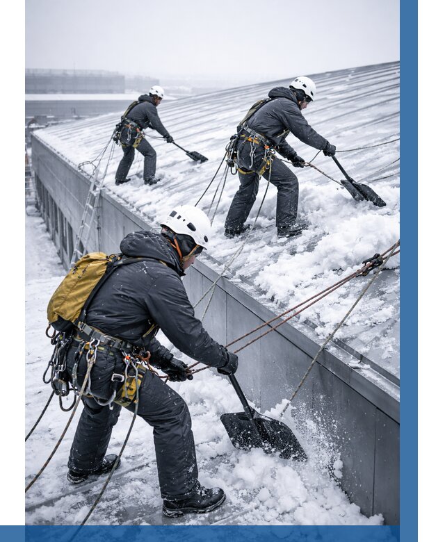 Очистка навесов от снега в Калуге от 4551 р. | ВЫСОТНИК-Клг