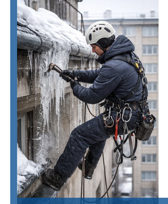 Удаление наледи и чистка водостоков в Калуге оперативно и безопасно