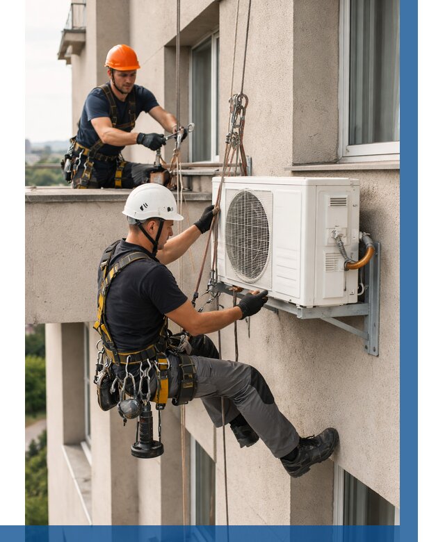 Монтаж внешнего блока кондиционера в Калуге от 6574 р. | ВЫСОТНИК-Клг