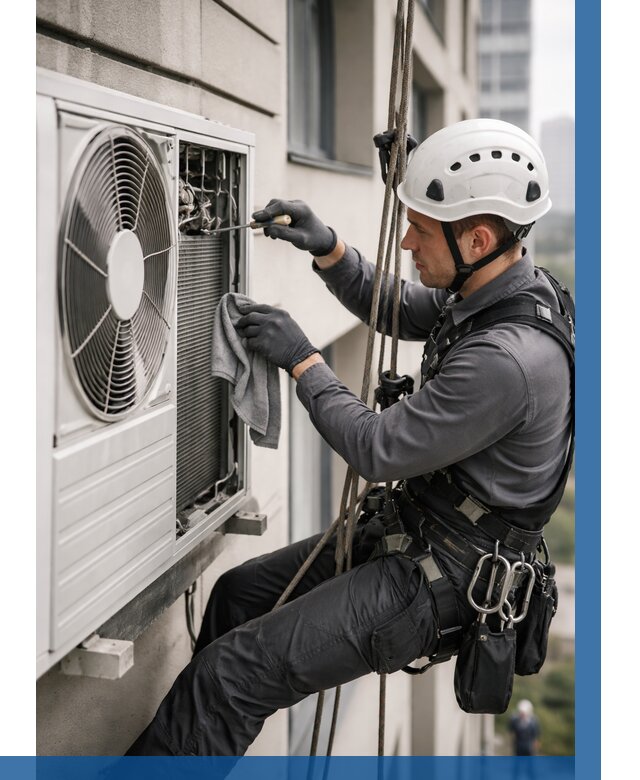 Обслуживание внешнего блока кондиционера в Калуге от 2731 р.ВЫСОТНИК-Клг