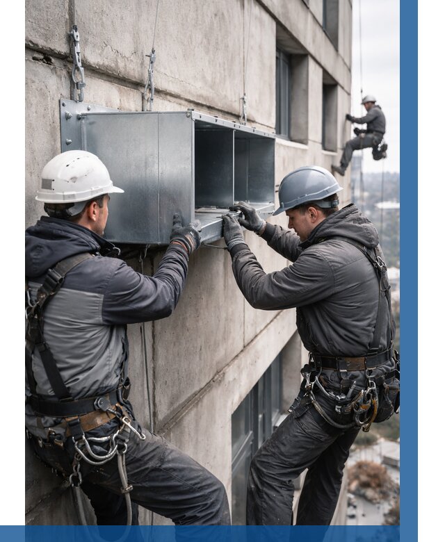 Монтаж вентиляционных коробов в Калуге от 3034 р. | ВЫСОТНИК-Клг