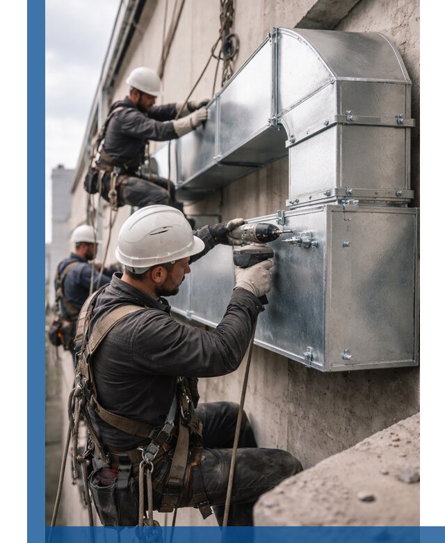 Профессиональный монтаж вентиляционных коробов в Калуге под ключ