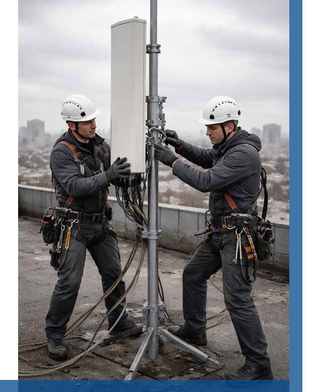 Монтаж антенн связи на крыше в Калуге от 8597 р. | ВЫСОТНИК-Клг