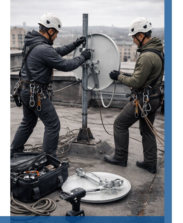 Демонтаж антенн на крыше в Калуге от 4551 р. | ВЫСОТНИК-Клг