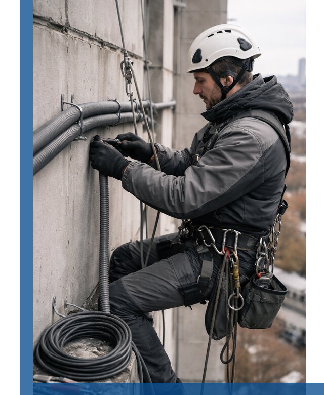 Профессиональный монтаж гофры для кабеля в Калуге с гарантией