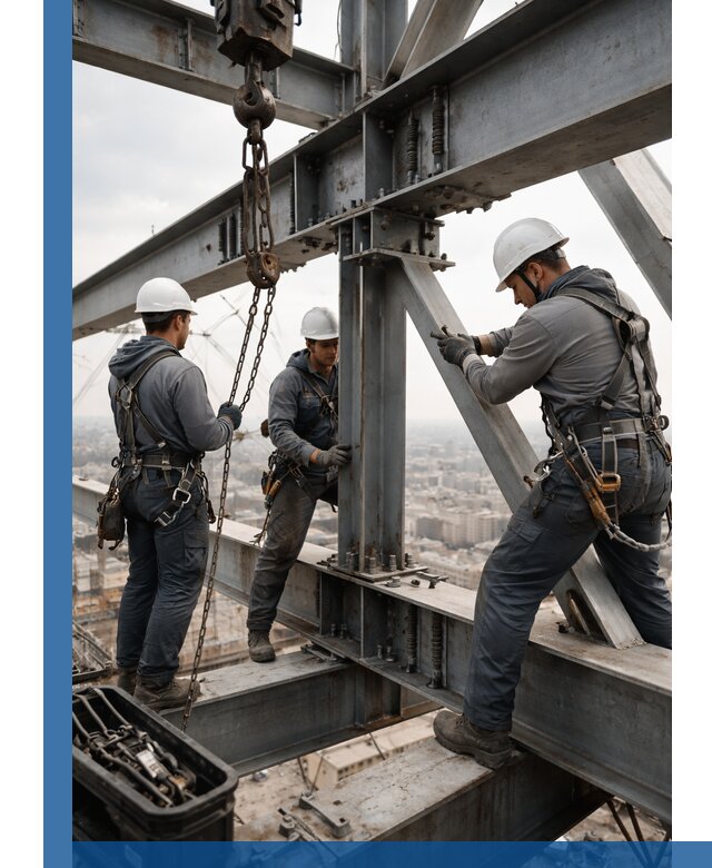 Профессиональный монтаж металлоконструкций на высоте в Калуге