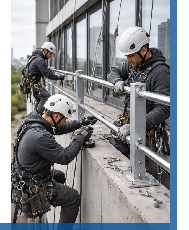 Монтаж ограждений на высоте в Калуге, от 1214 р. | ВЫСОТНИК-Клг