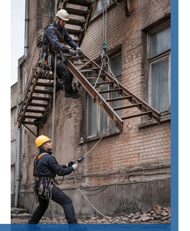 Демонтаж пожарной лестницы в Калуге от 12137 р. | ВЫСОТНИК-Клг