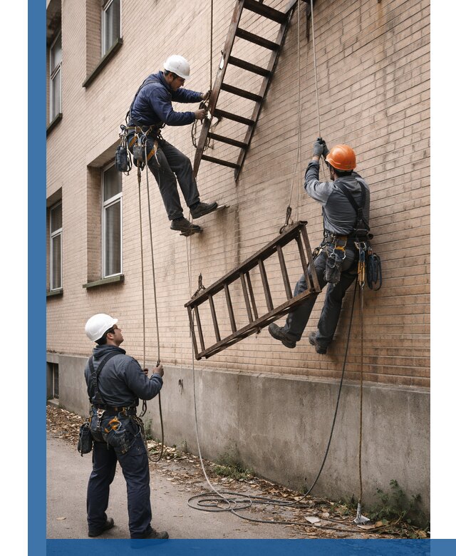 Демонтаж пожарной лестницы в Калуге быстро и безопасно