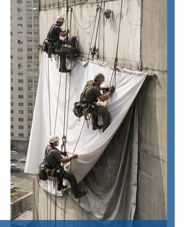 Замена баннерного полотна в Калуге от 6574 р. | ВЫСОТНИК-Клг—заказать