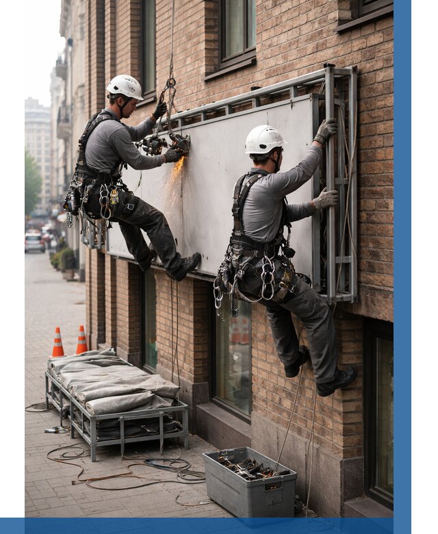 Демонтаж рекламной вывески в Калуге от 6574 р. | ВЫСОТНИК-Клг