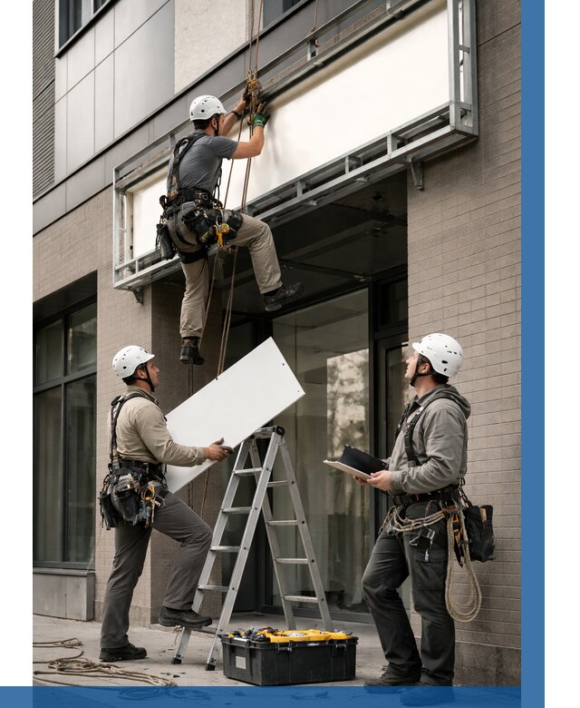 Монтаж светового короба в Калуге от 6574 р. | ВЫСОТНИК-Клг