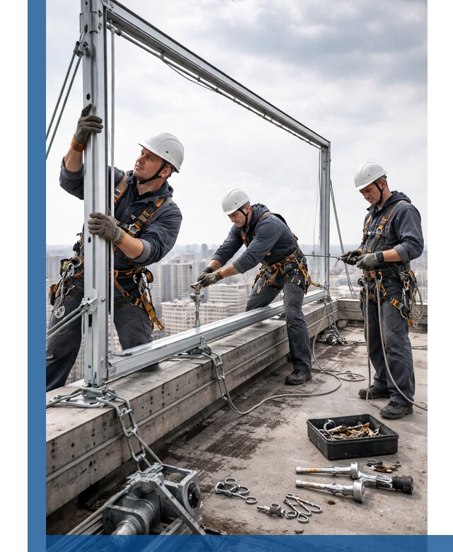 Монтаж крышных рекламных конструкций под ключ в Калуге