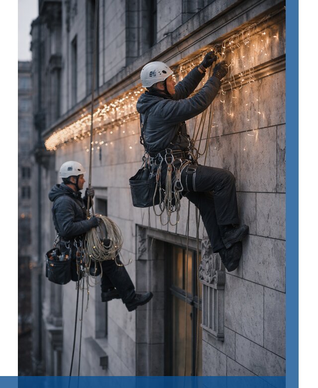 Монтаж новогодней иллюминации в Калуге от 8597 р. | ВЫСОТНИК-Клг