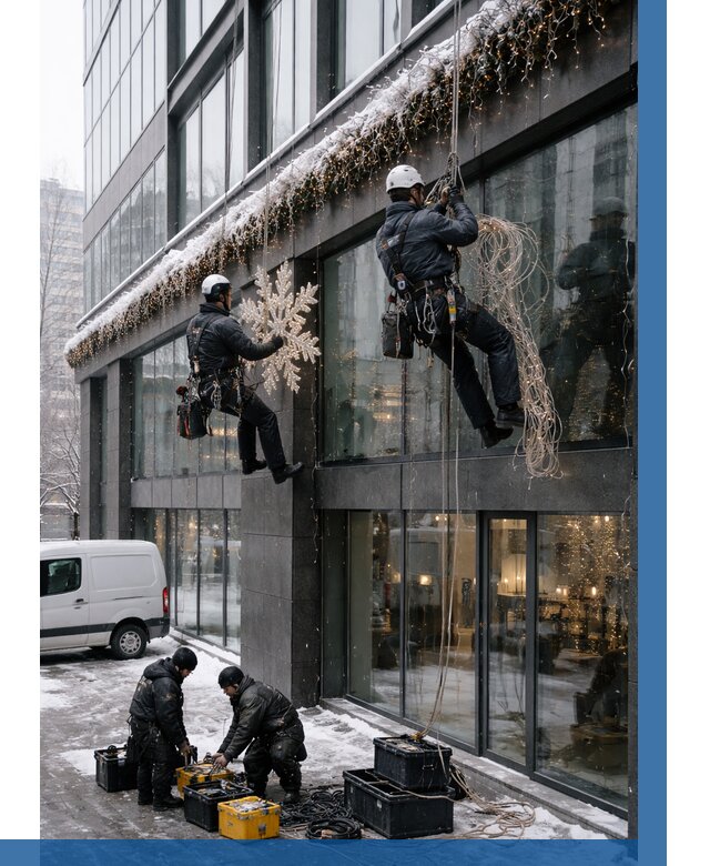 Демонтаж новогоднего оформления в Калуге от 5563 р. | ВЫСОТНИК-Клг