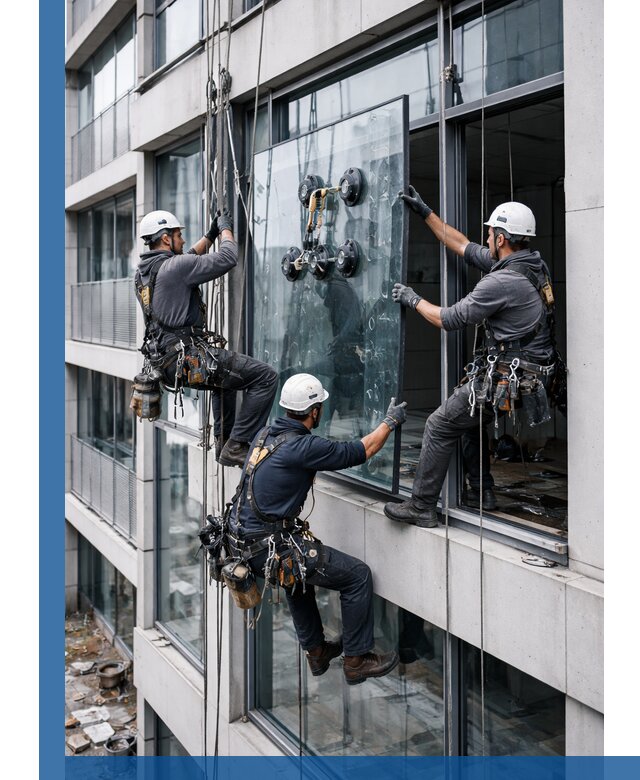 Фасадное остекление и монтаж витражей зданий в Калуге под ключ