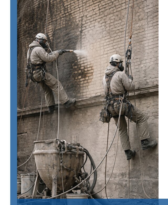 Пескоструйная очистка фасадов в Калуге профессионально