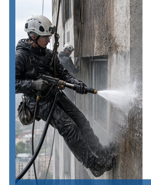 Гидроструйная очистка фасадов и конструкций в Калуге